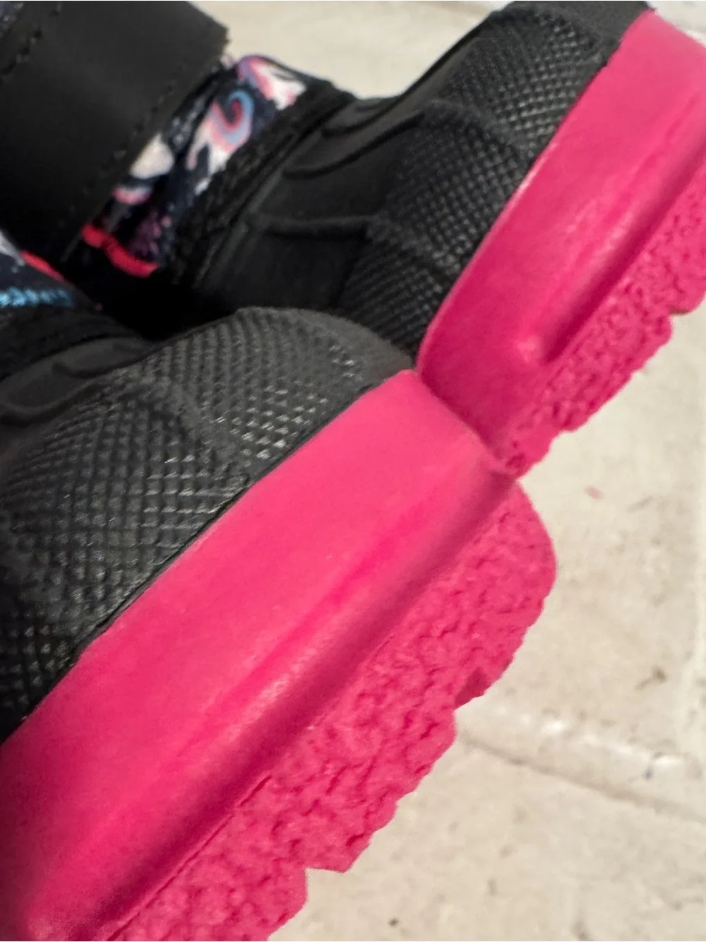 Merence Kids' Navy & Pink Unicorn Snow Boots